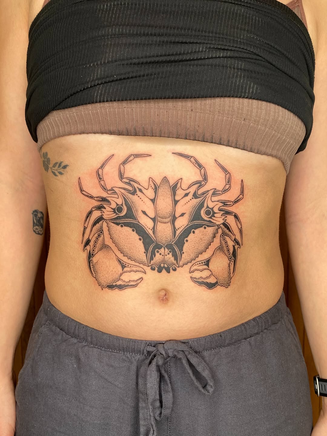 Tattoo by @rippintattoos — blackwork, dotwork