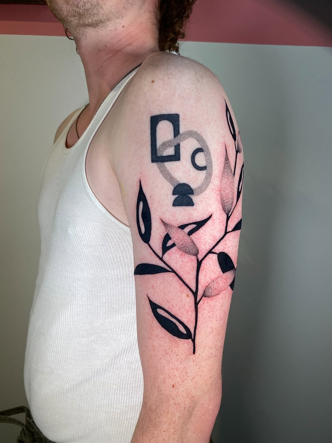 Tattoo by @rippintattoos — blackwork, geometric
