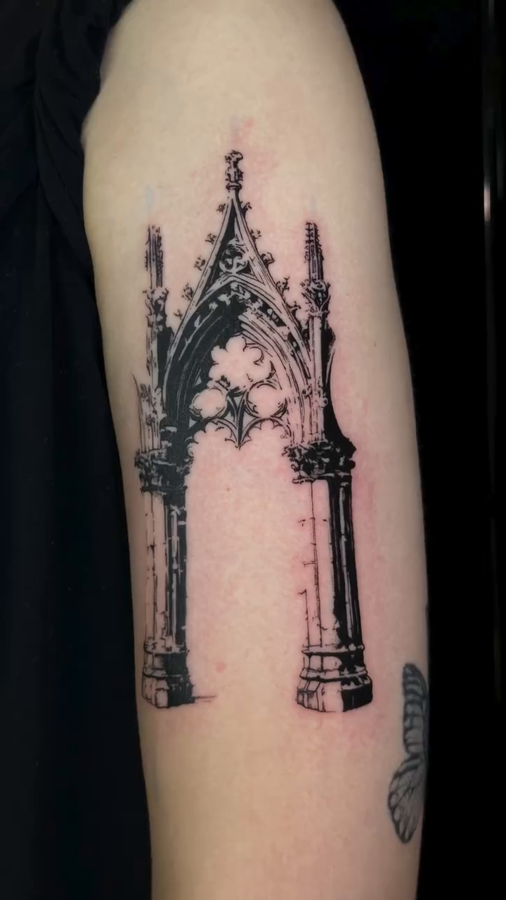 Tattoo by @antivist_tattoo — blackwork, ornamental