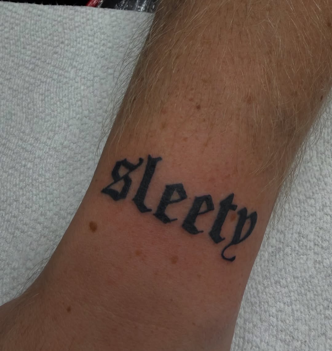 Tattoo by @s.hawtyseven — lettering_script