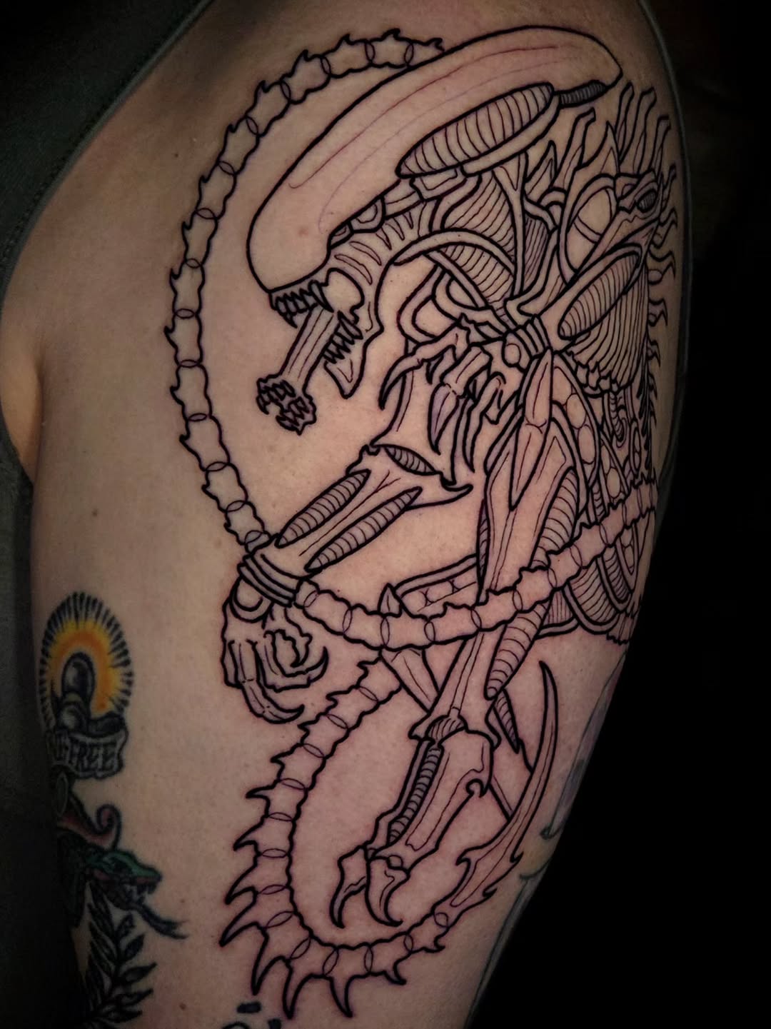 Tattoo by @iankisertattoo — blackwork