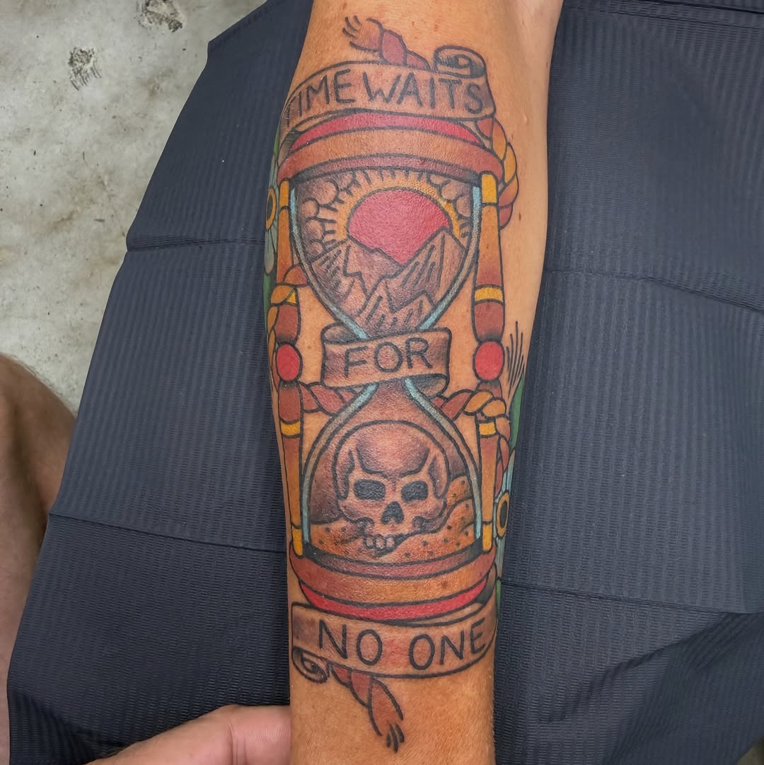 Tattoo by @terrymorgantattoos — american_traditional, lettering_script