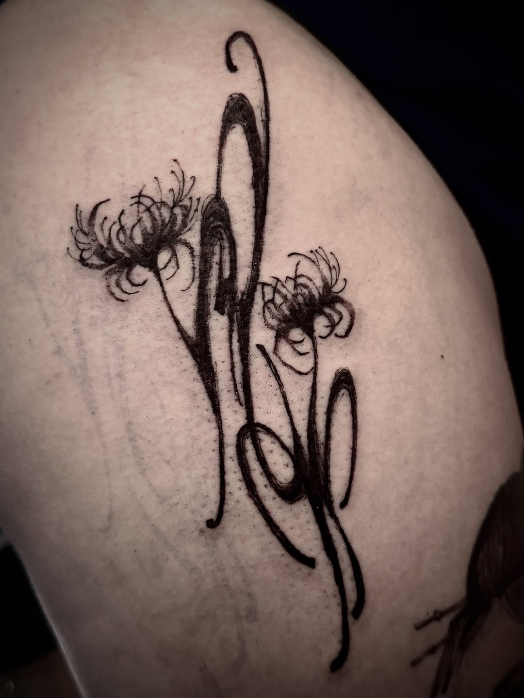 Tattoo by @hoodyink — fine_line, black_and_grey