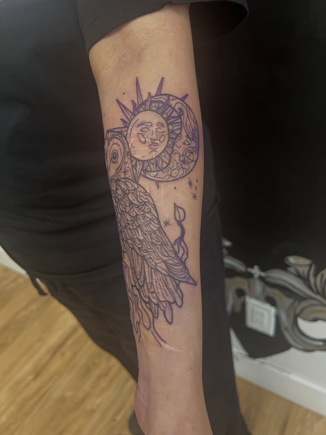 Tattoo by @conniewestgatetattoos — illustrative