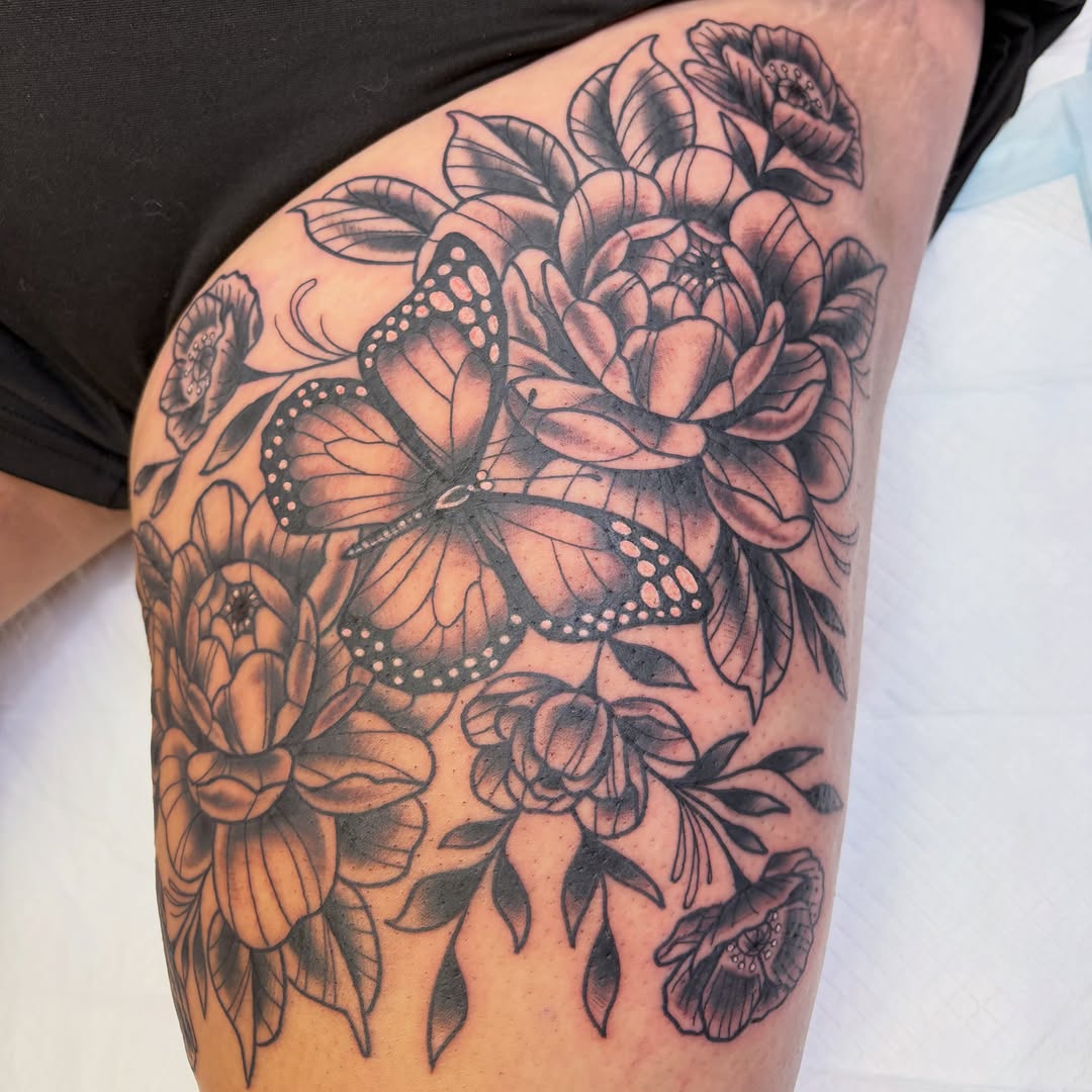 Tattoo by @haileyhermo — black_and_grey, realism
