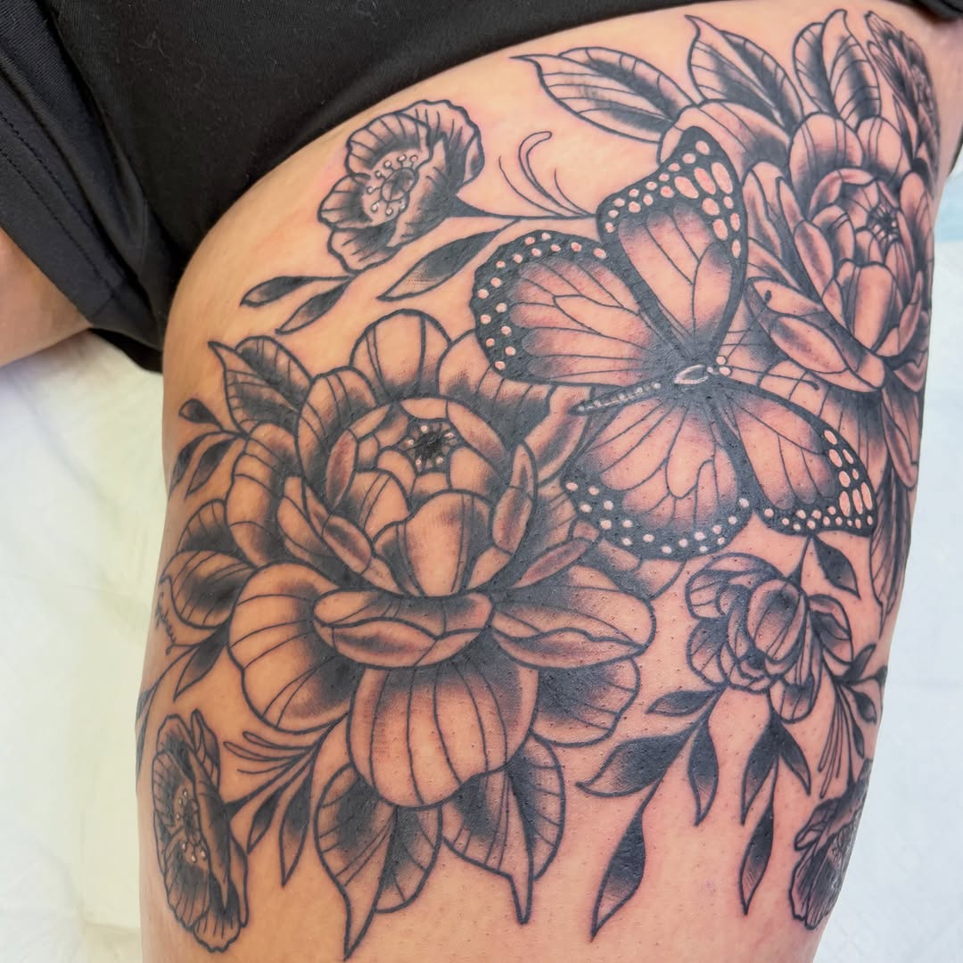 Tattoo by @haileyhermo — black_and_grey, realism