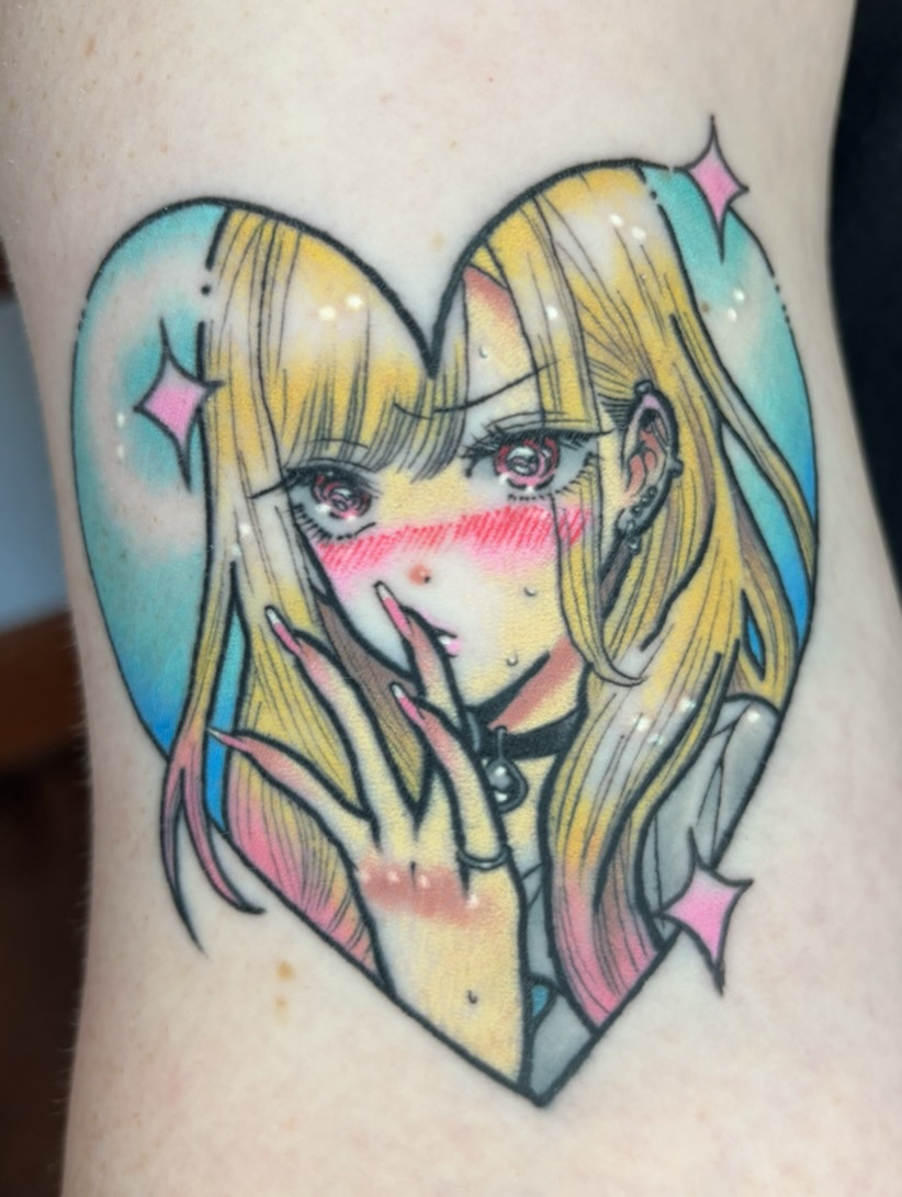 Tattoo by @toriwartooth — anime, new_school