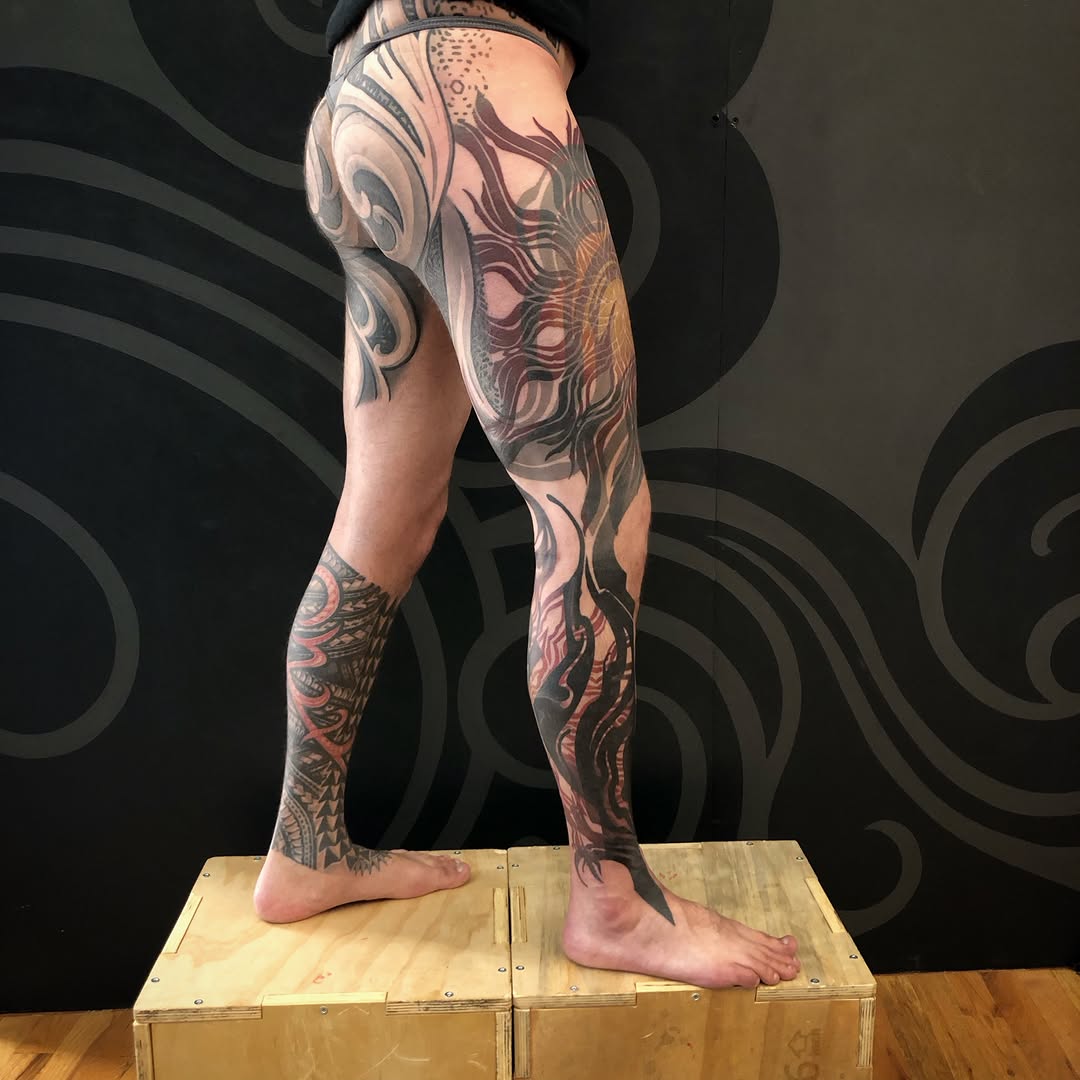 Tattoo by @golden.spiral.lola — blackwork, ornamental