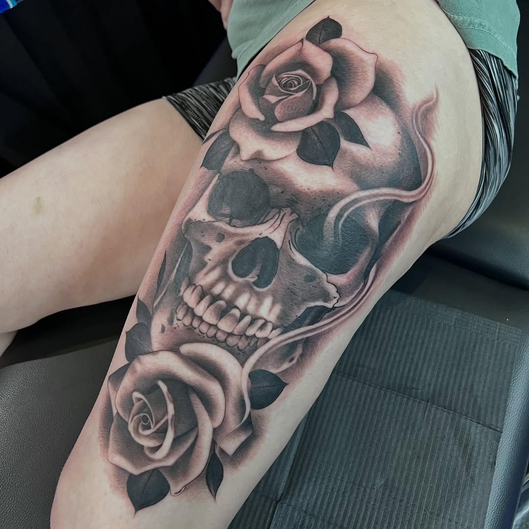 Tattoo by @ab.bautistatattoos — black_and_grey, realism