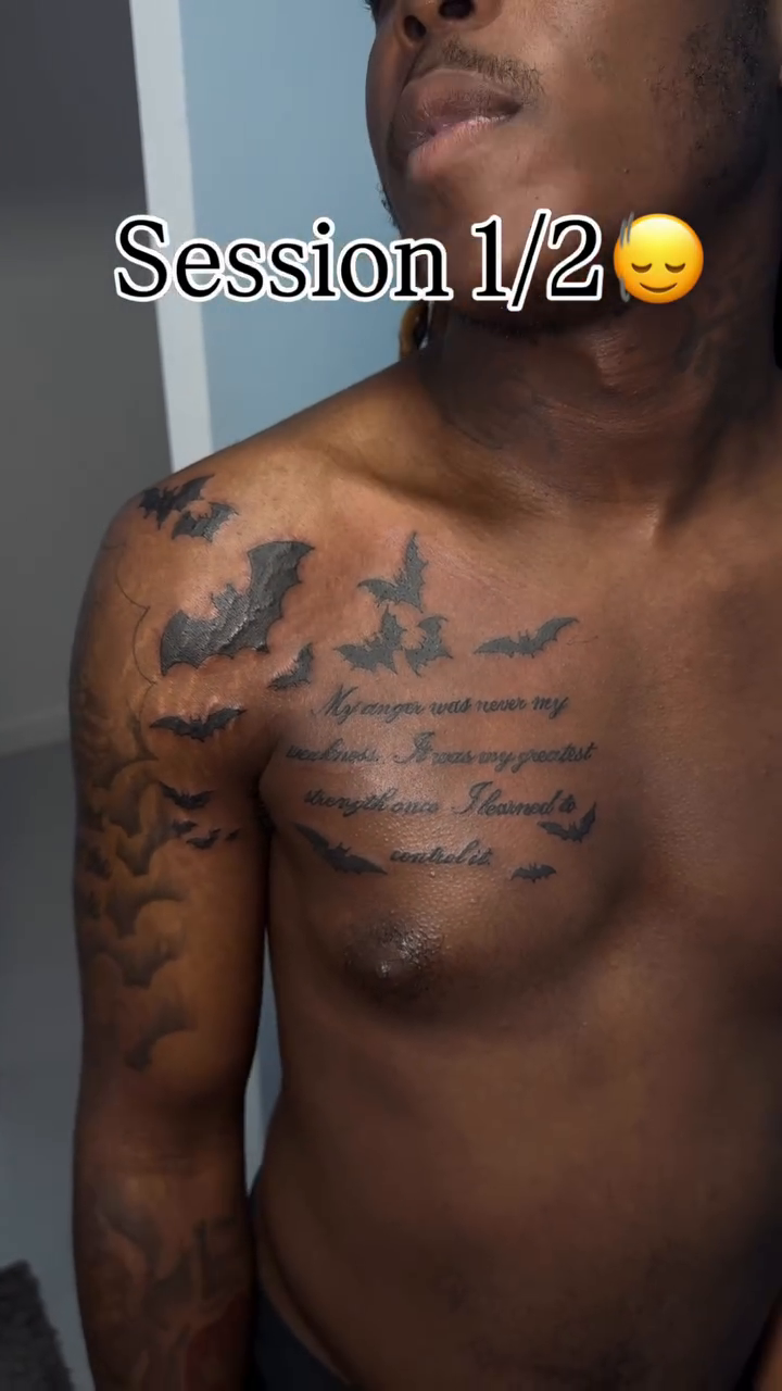 Tattoo by @theheartistry.ink — lettering_script, black_and_grey