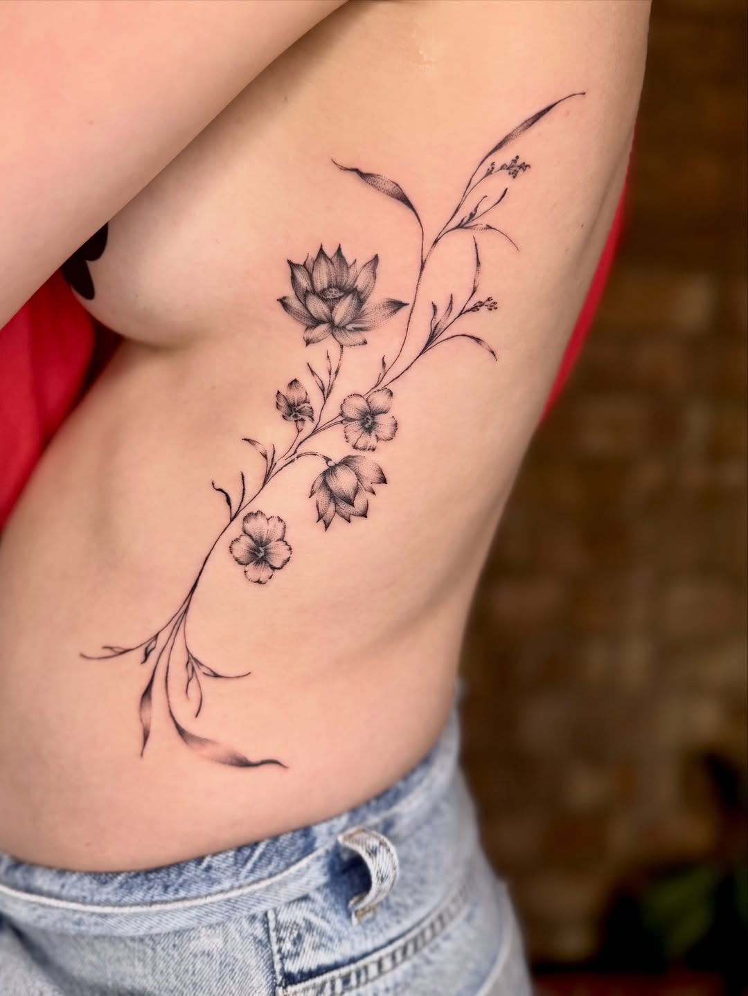 Tattoo by @passthesaltbitch โ fine_line, black_and_grey