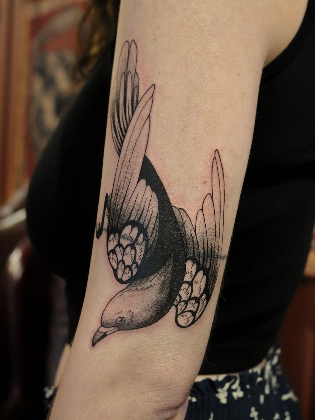Tattoo by @summerbee_tattoo — black_and_grey, illustrative