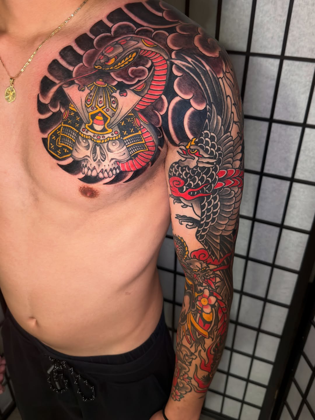 Tattoo by @dminus12 — japanese_irezumi, neo_traditional