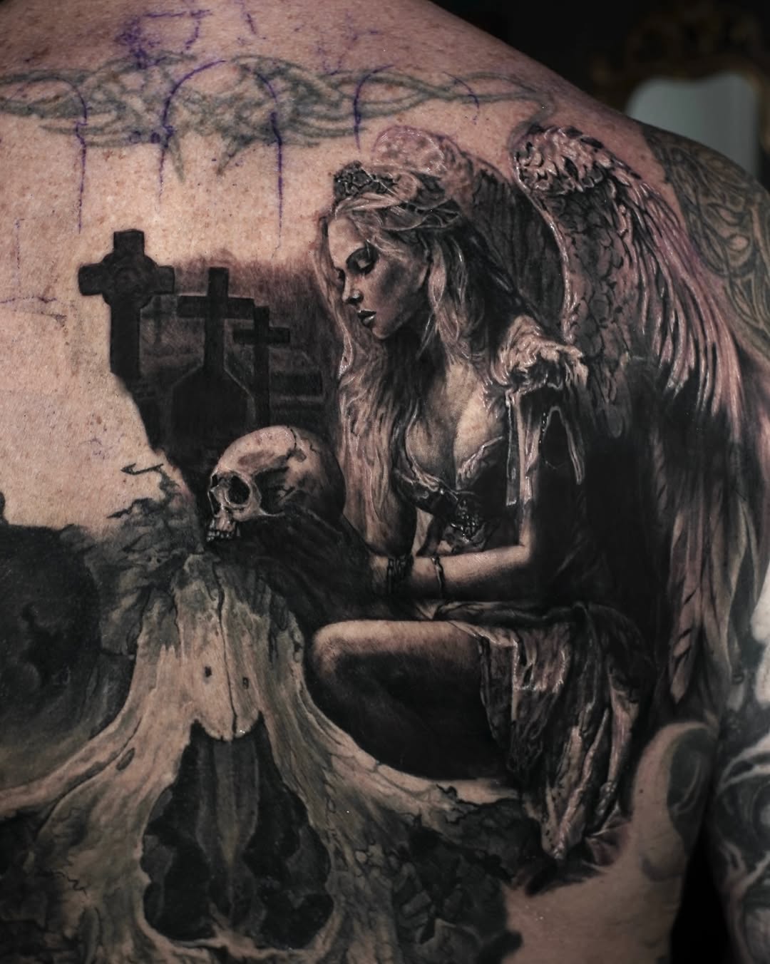 Tattoo by @mamzart — realism, black_and_grey