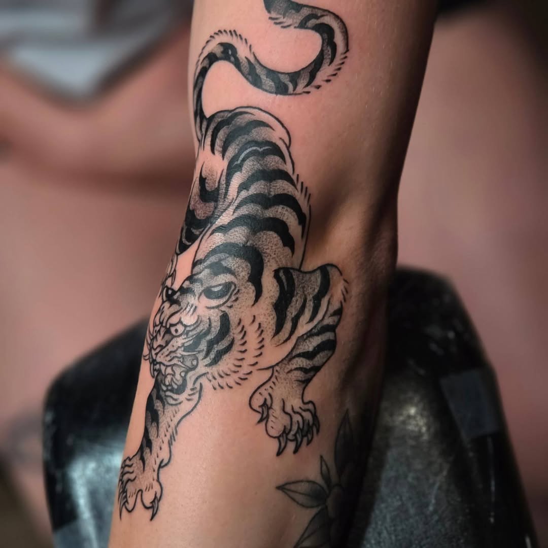 Tattoo by @taylorgperry — japanese_irezumi, black_and_grey