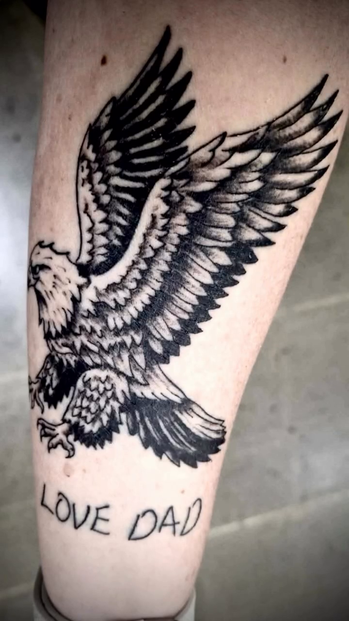 Tattoo by @dannyleeart — american_traditional, black_and_grey