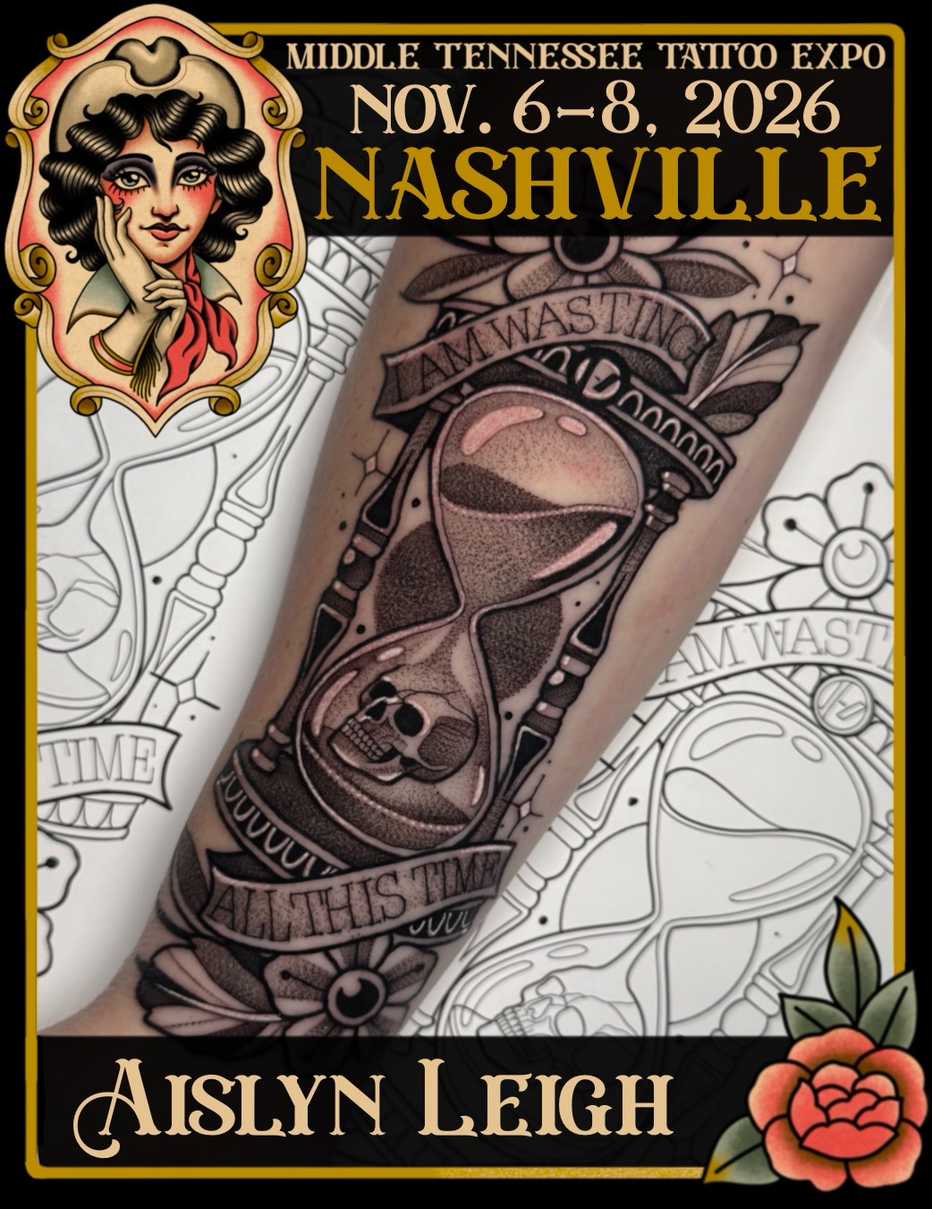 Tattoo by @aislynleigh — american_traditional, black_and_grey