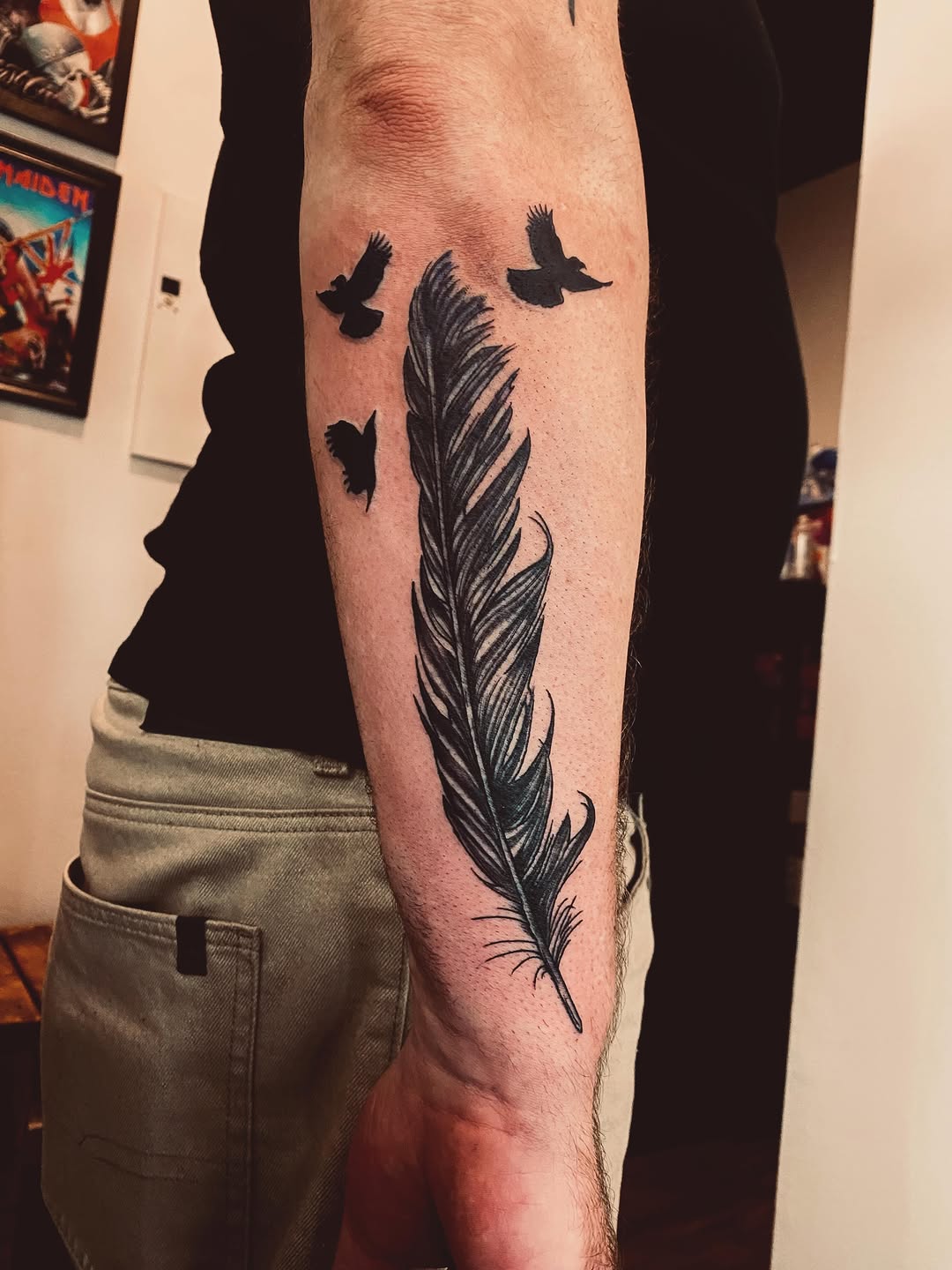Tattoo by @wariospeedwagon — black_and_grey, realism