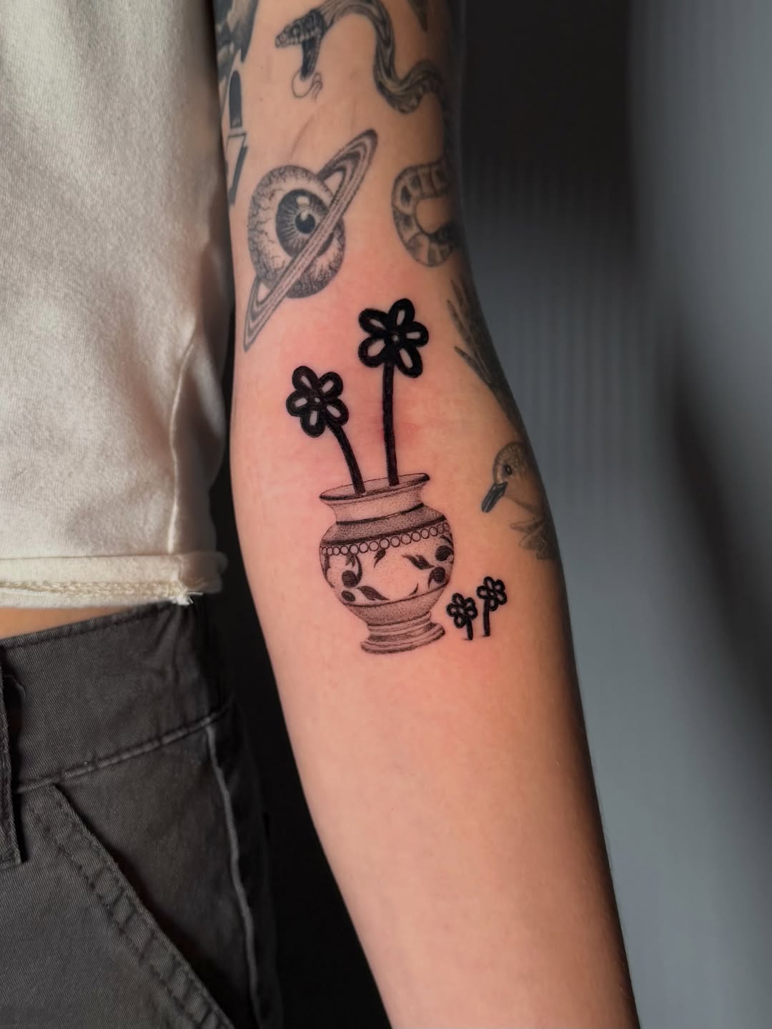 Tattoo by @inkbypiero — black_and_grey, illustrative