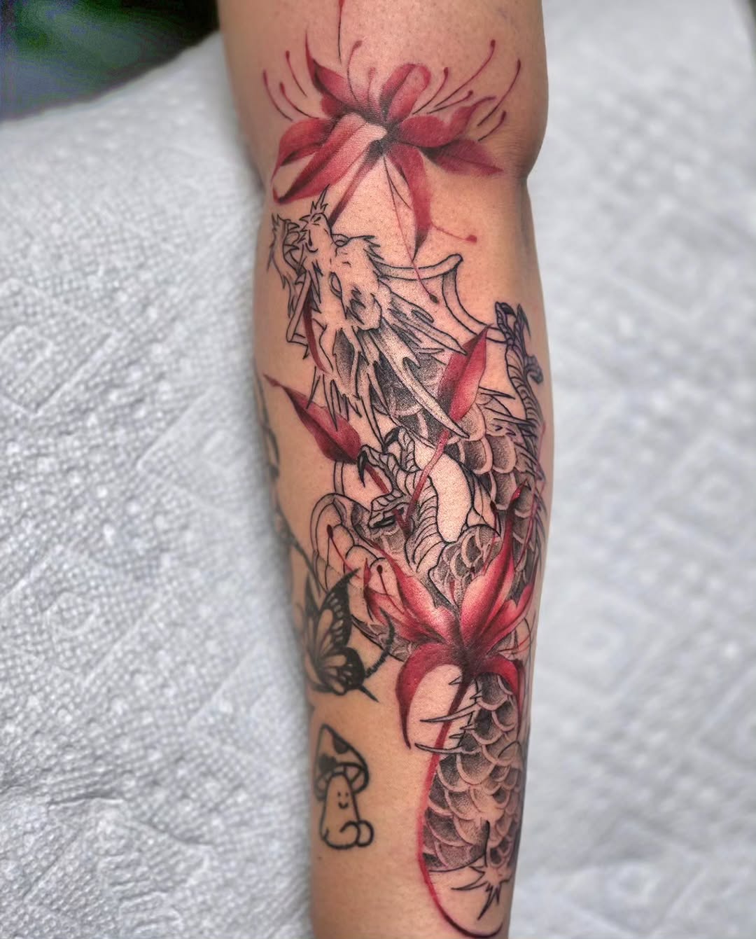Tattoo by @dna_tattoos — japanese_irezumi, black_and_grey