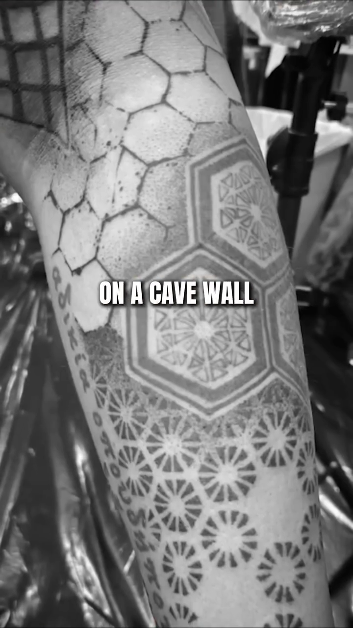 Tattoo by @aaronistattoo — geometric, dotwork