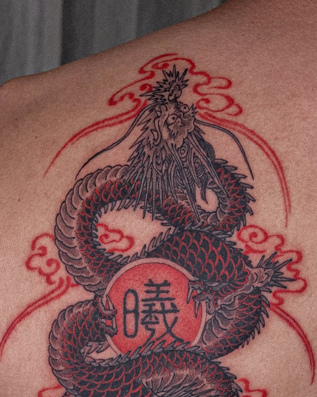 Tattoo by @nuga_ttt — japanese_irezumi, black_and_grey