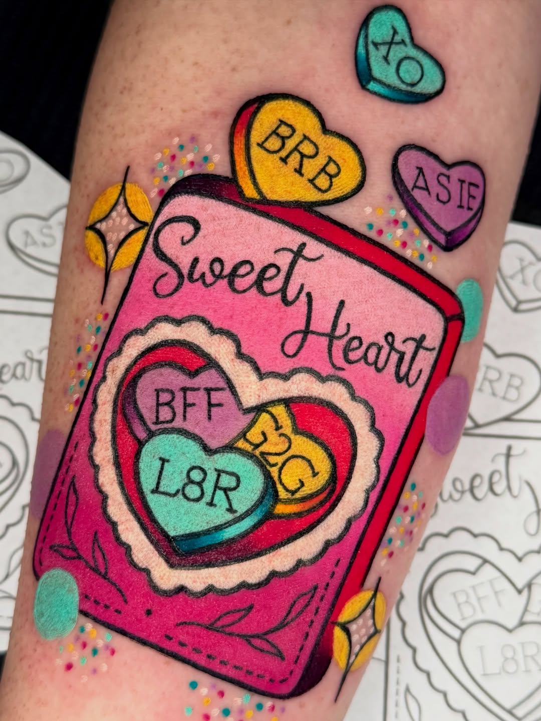 Tattoo by @briannadicksonart — new_school, lettering_script