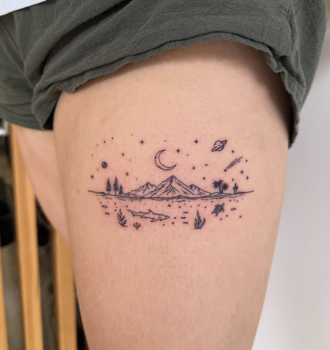Tattoo by @clairejames_tattoo โ fine_line, minimalist