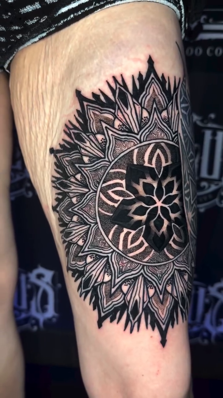 Tattoo by @goose_tattoos — geometric, blackwork