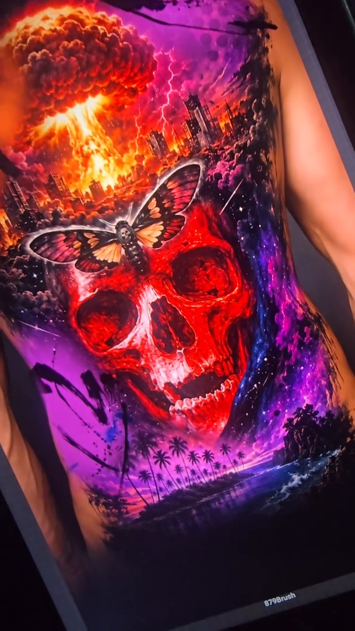 Tattoo by @x1.topsecret — dark_realism, trash_polka