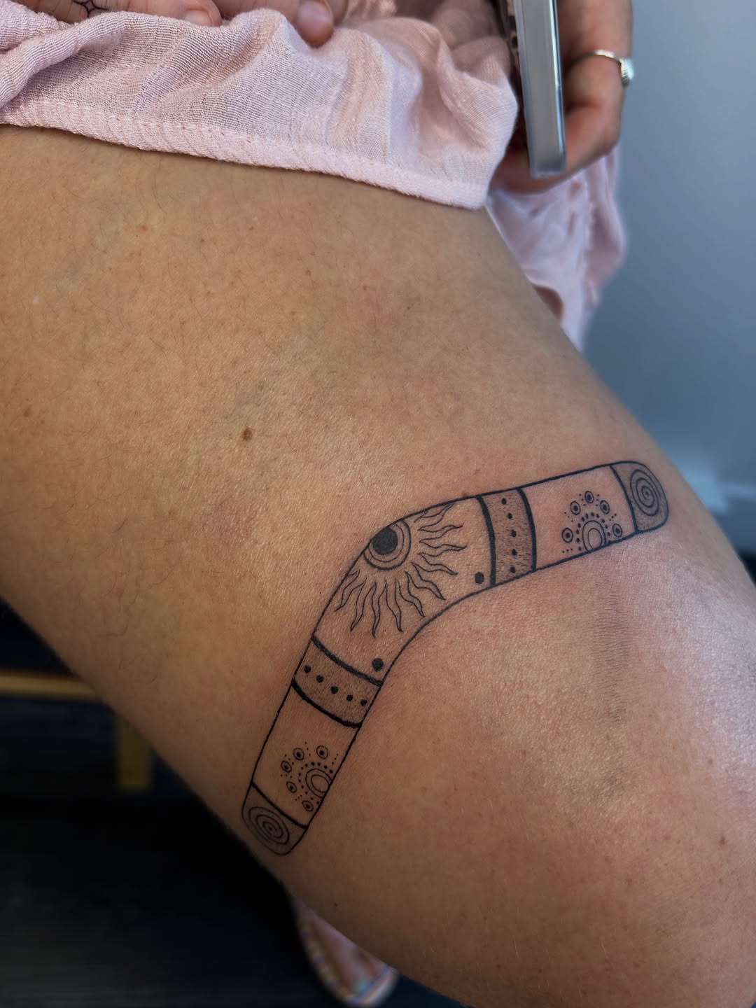 Tattoo by @bria.tattoos — black_and_grey, dotwork
