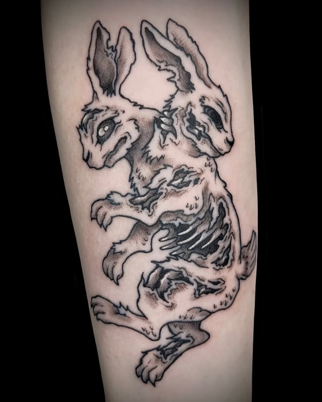 Tattoo by @mister_perks — dark_realism, black_and_grey