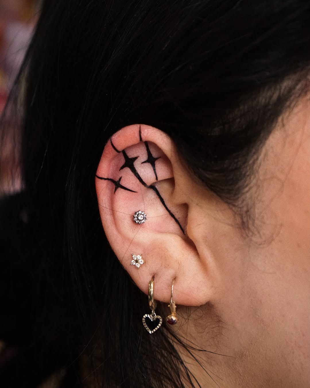 Tattoo by @gremlin.tats β blackwork, geometric