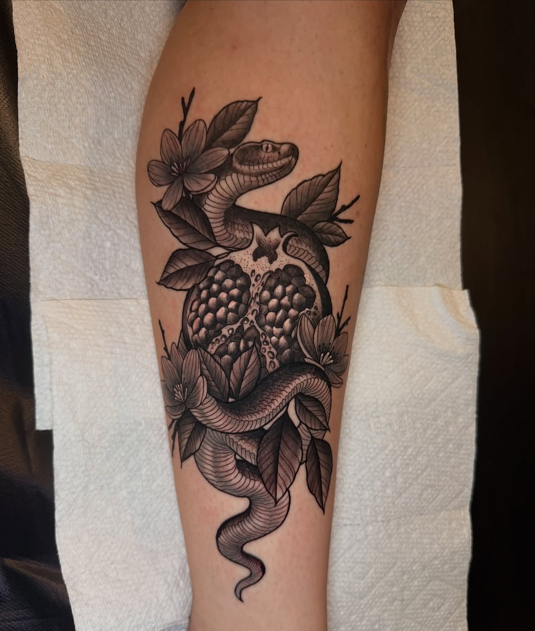 Tattoo by @cwilly.tats42 — black_and_grey, realism