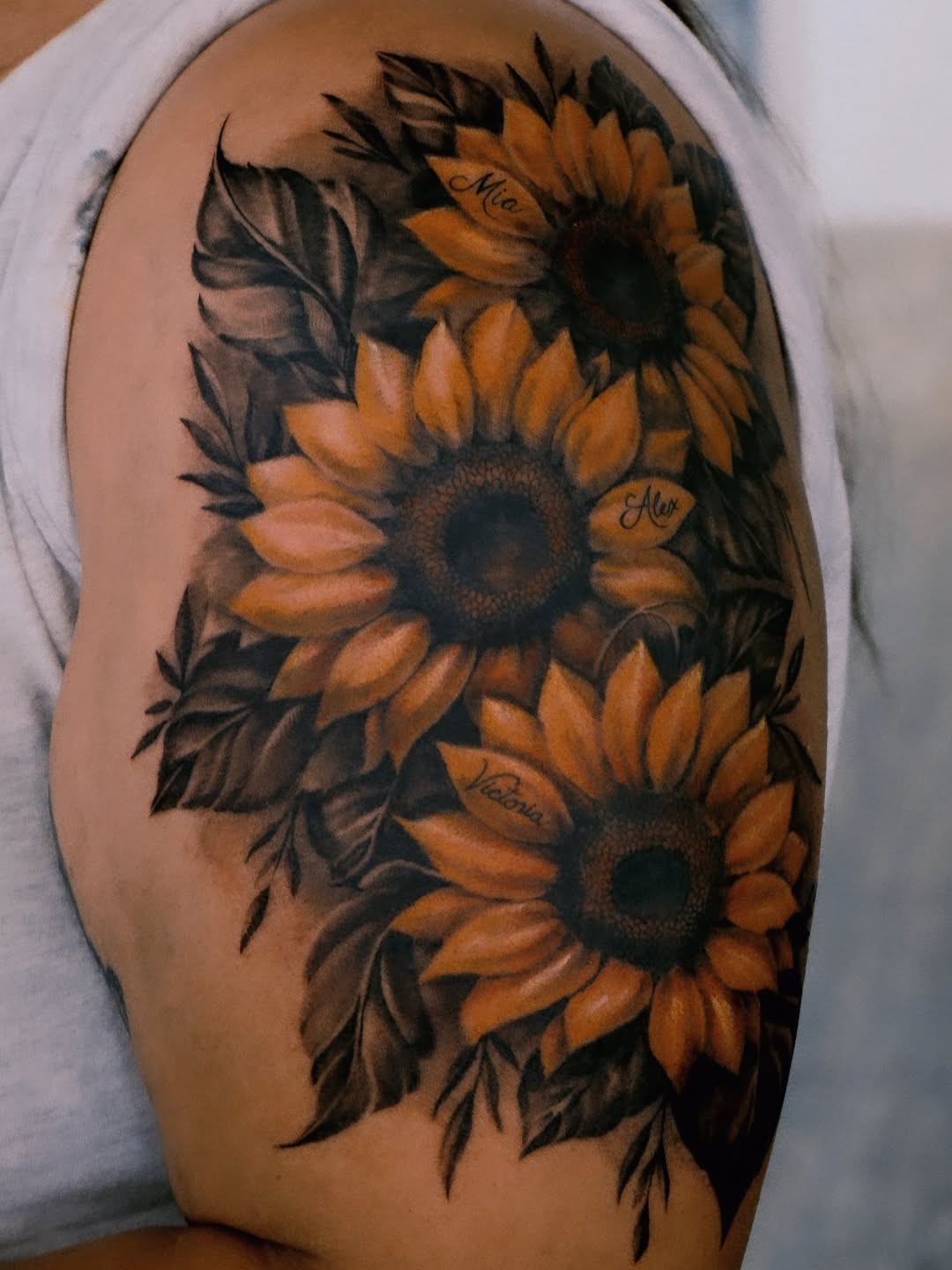 Tattoo by @krystersanchez — realism, lettering_script