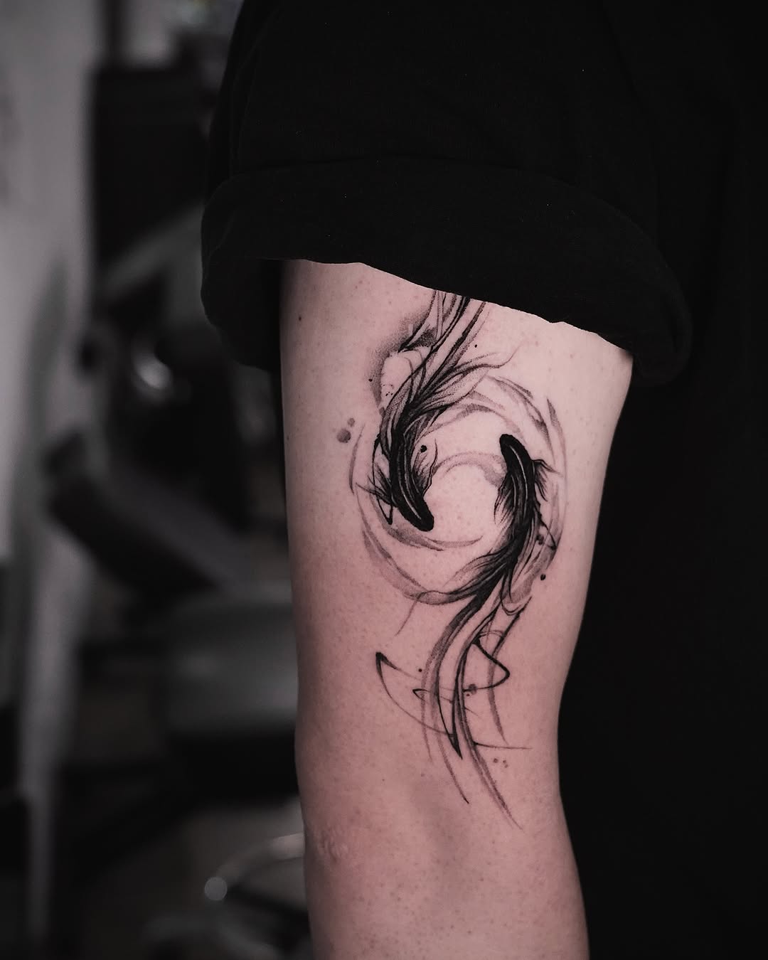 Tattoo by @dowoo_tattoo β black_and_grey, illustrative