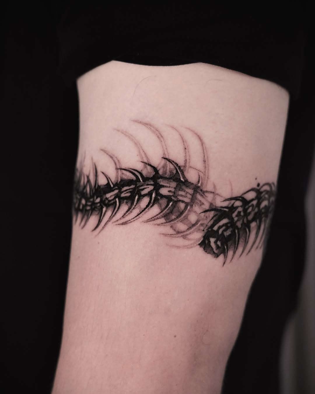 Tattoo by @dowoo_tattoo β black_and_grey, dark_realism