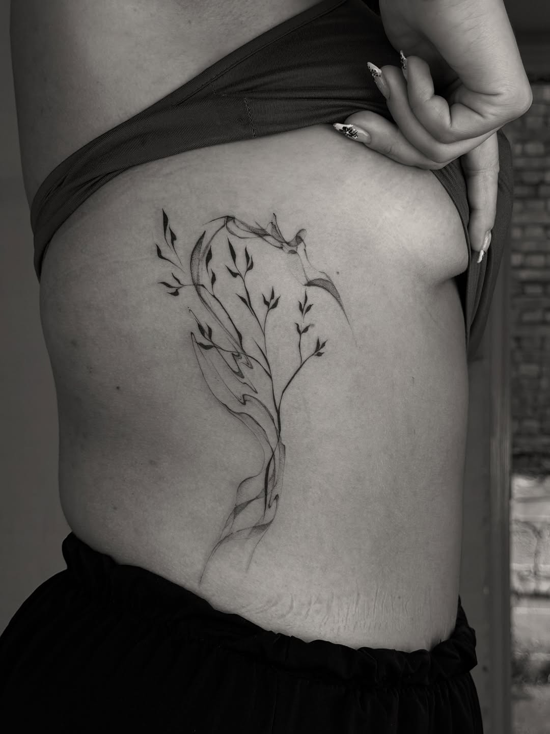 Tattoo by @er.ink.a — fine_line, black_and_grey