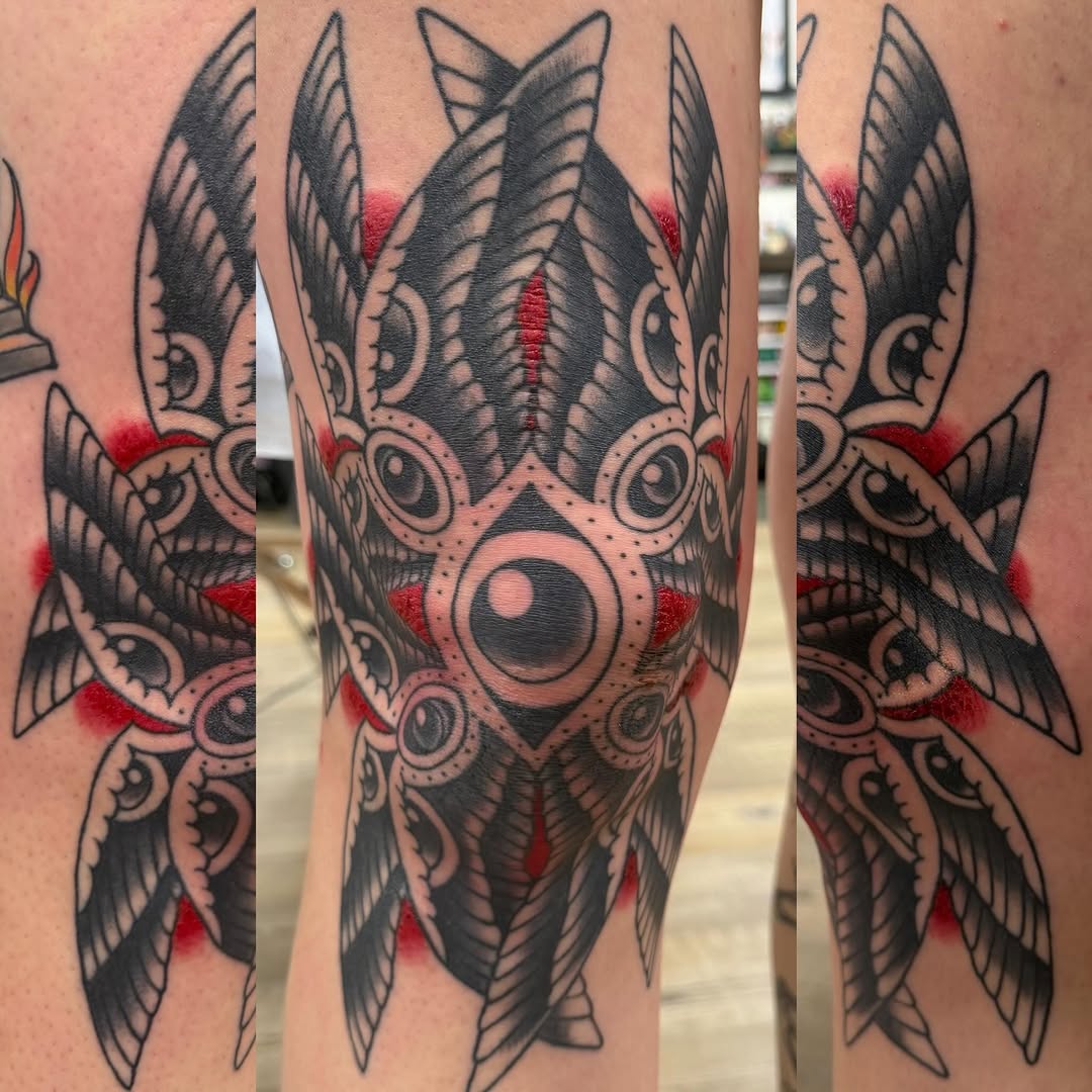 Tattoo by @noryanbaker — blackwork, neo_traditional