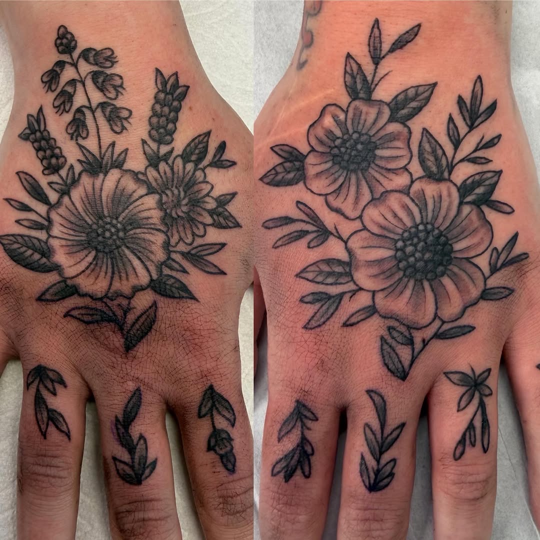 Tattoo by @noryanbaker — black_and_grey, fine_line