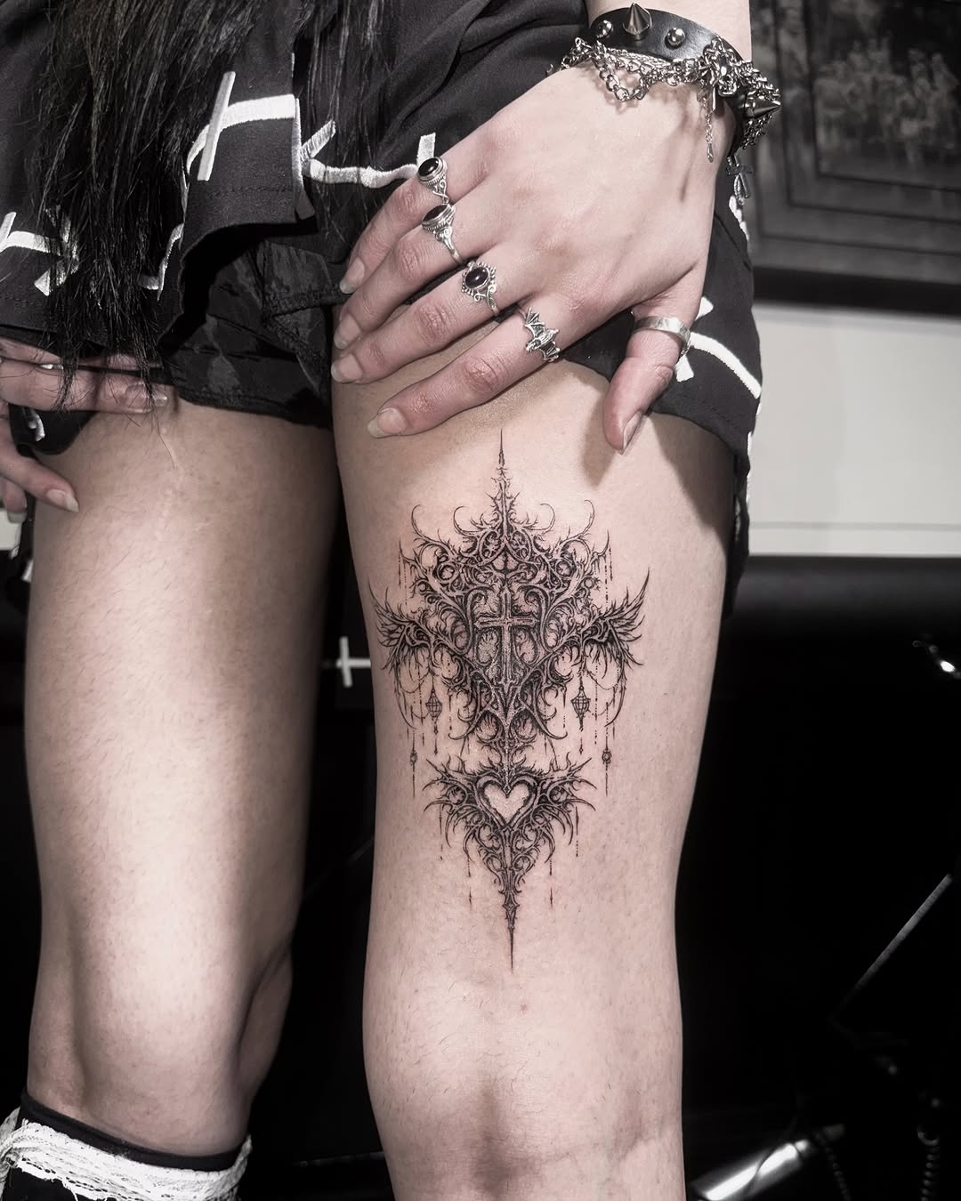 Tattoo by @kayaa.tt — blackwork, ornamental