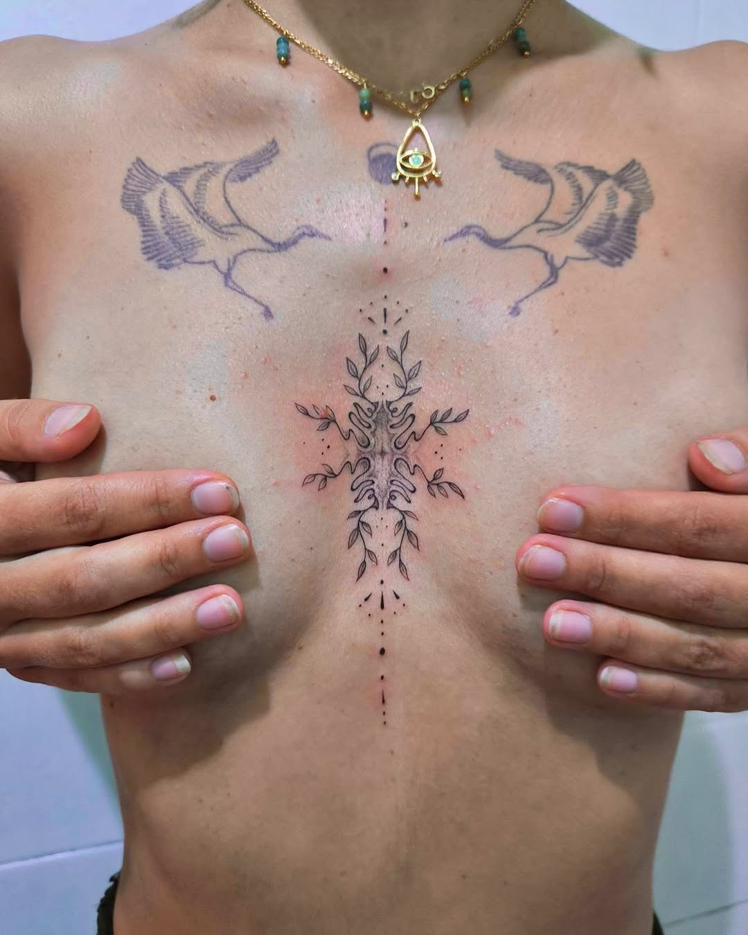 Tattoo by @blauinks — fine_line, dotwork