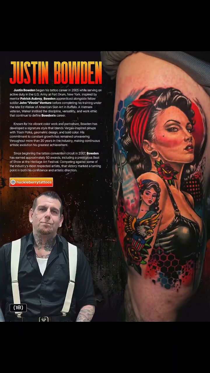 Tattoo by @huckleberrytattoos — neo_traditional, realism
