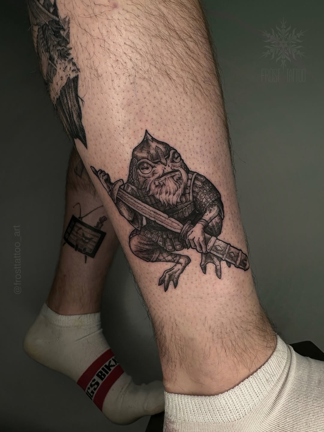Tattoo by @frosttattoo_art — realism, black_and_grey