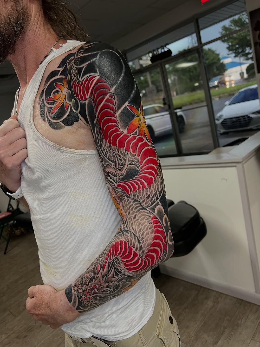 Tattoo by @joedejoya — japanese_irezumi, black_and_grey