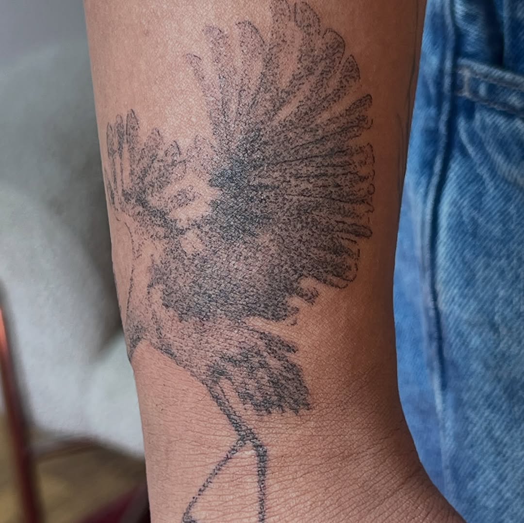 Tattoo by @dani.l.pokes β black_and_grey, dotwork