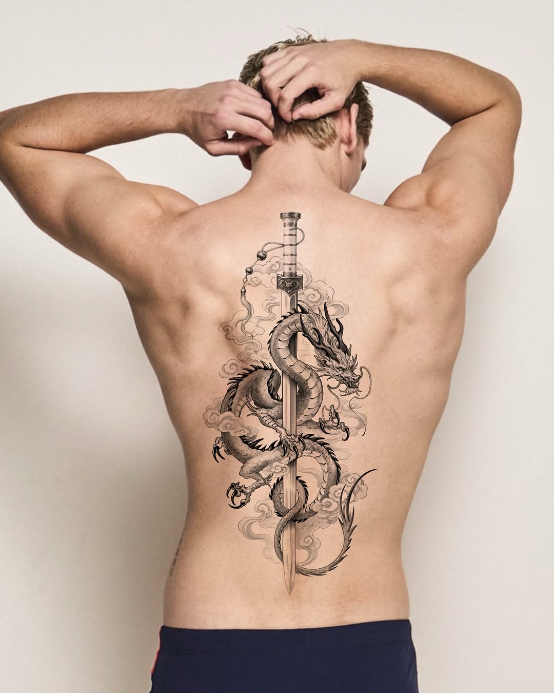 Tattoo by @heon.tattoo — japanese_irezumi, black_and_grey