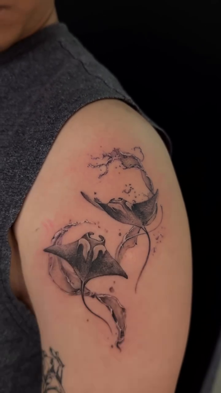 Tattoo by @maru.tattooist — black_and_grey, realism