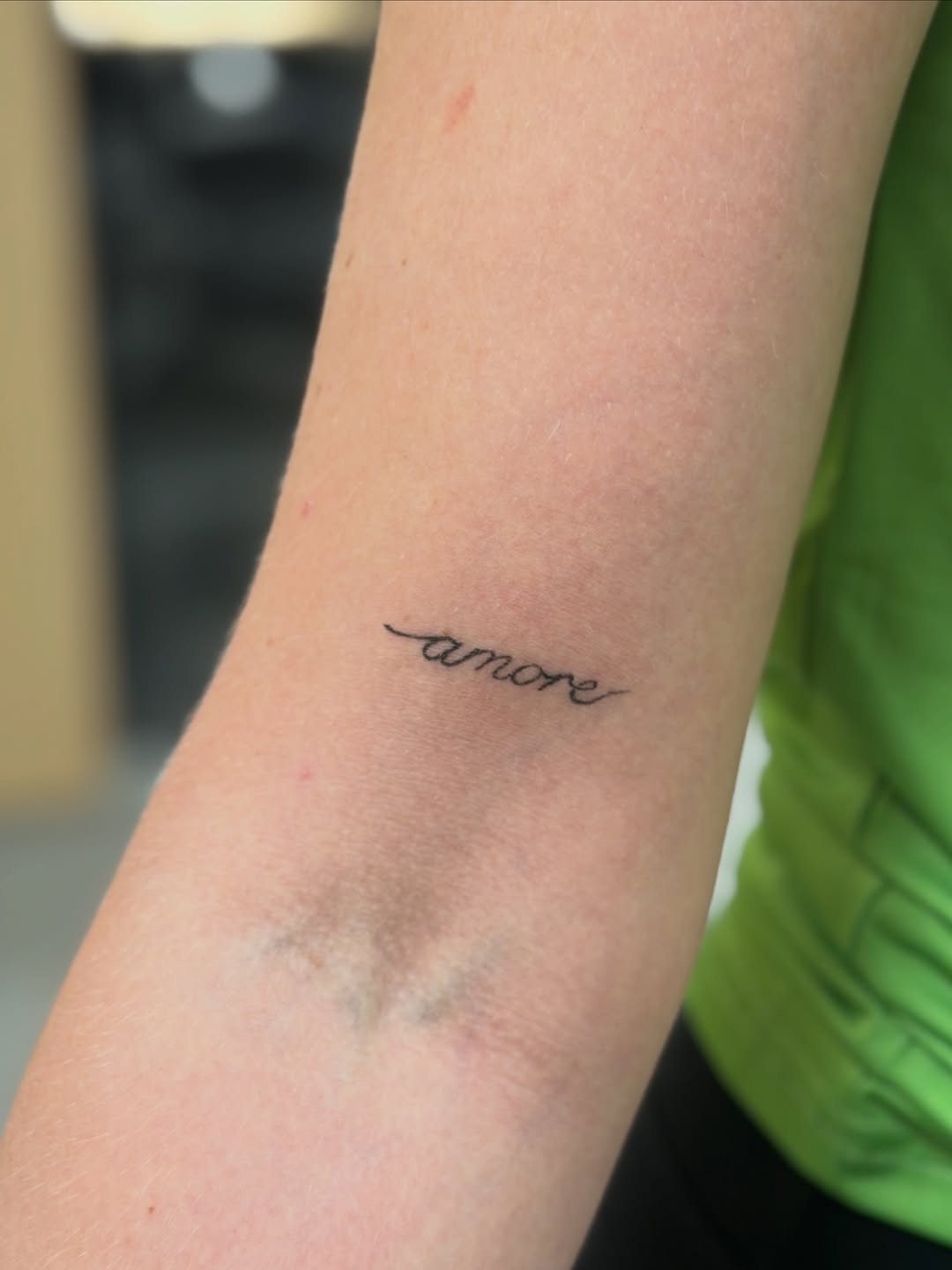 Tattoo by @tattoo.meg — lettering_script, fine_line