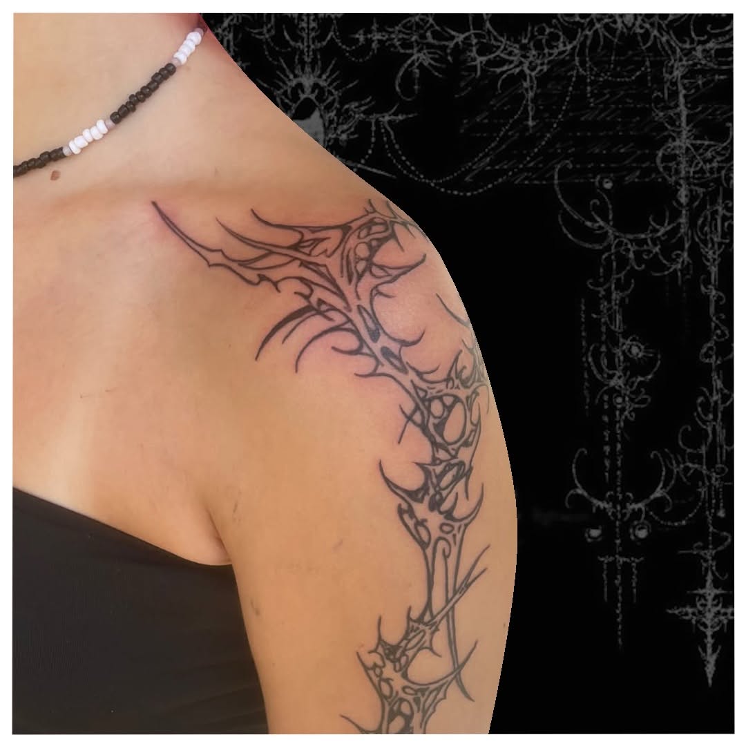 Tattoo by @cxt.ink — blackwork, ornamental